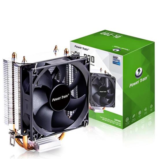 Power Train DL-200T (Non-RGB) Single Fan CPU Cooler Power Train DL-200T (Non-RGB) Single Fan CPU Cooler