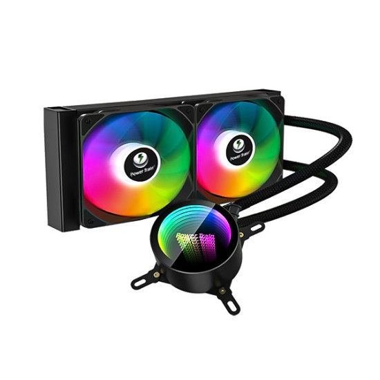 Power Train DL-240 (Black) RGB 240mm Liquid CPU Cooler Power Train DL-240 (Black) RGB 240mm Liquid CPU Cooler