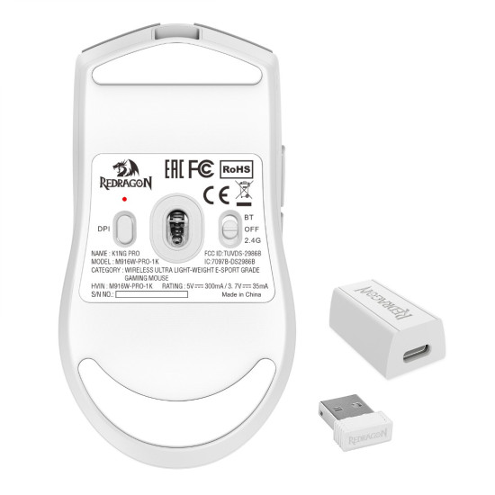 Redragon K1ING M916 PRO 1K 3-Mode Wireless Gaming Mouse