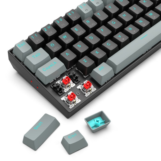 Redragon K662 Black-Grey Gwern No-Backlit Gaming Mechanical Keyboard Redragon K662 Black-Grey Gwern No-Backlit Gaming Mechanical Keyboard