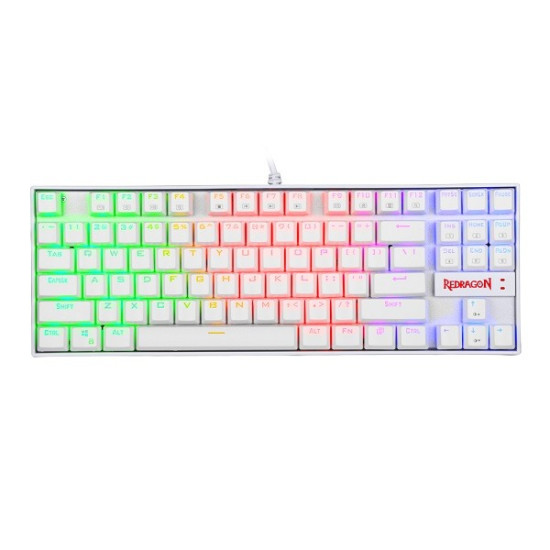 REDRAGON K552 KUMARA (WHITE) - RED SWITCHES