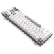 Redragon K705 White Gray PRO Tri-Mode rainbow mechanical gaming keyboard Redragon K705 White Gray PRO Tri-Mode rainbow mechanical gaming keyboard