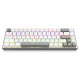 Redragon K705 White Gray PRO Tri-Mode rainbow mechanical gaming keyboard Redragon K705 White Gray PRO Tri-Mode rainbow mechanical gaming keyboard