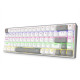 Redragon K705 White Gray PRO Tri-Mode rainbow mechanical gaming keyboard Redragon K705 White Gray PRO Tri-Mode rainbow mechanical gaming keyboard